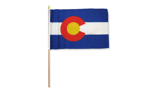 colorado 12x18in stick flag