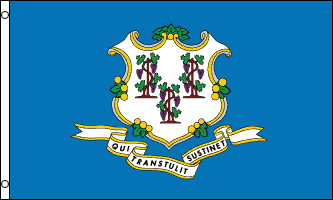 Connecticut Flag 3x5ft Poly