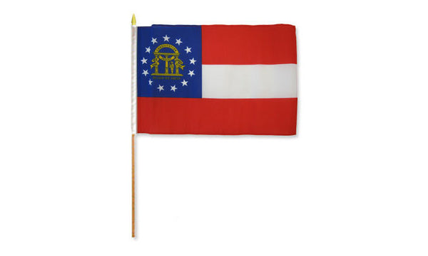 georgia state 12x18in stick flag