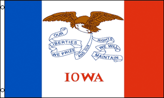 iowa flag 2x3ft poly