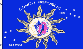 key west conch republic flag 3x5ft poly