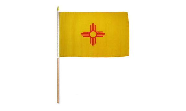  new mexico 12x18in stick flag