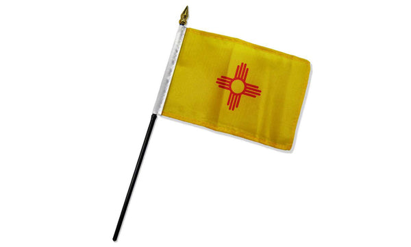  new mexico 4x6in stick flag