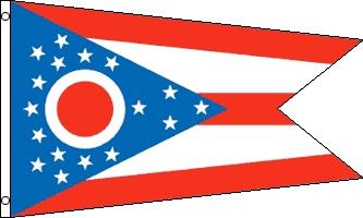  ohio flag 2x3ft poly