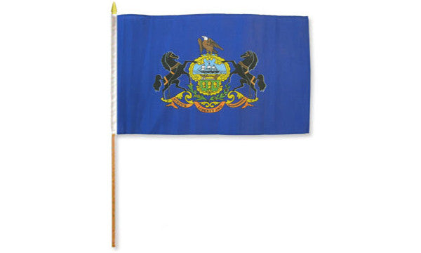  pennsylvania 12x18in stick flag