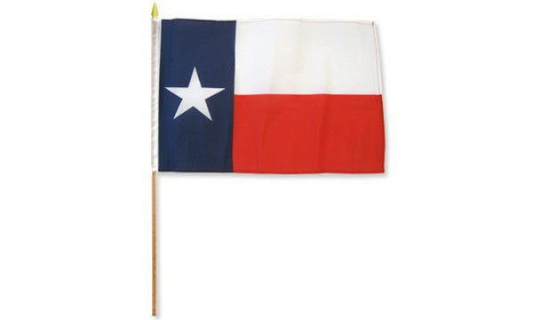  texas 12x18in stick flag