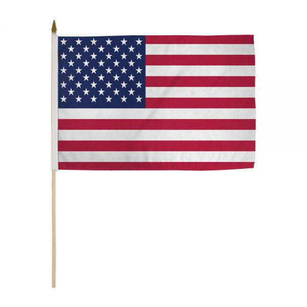 USA STICK FLAG, 12X18”