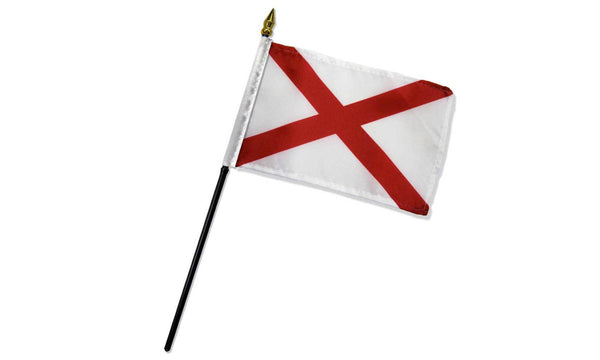alabama flags 4x6in stick flag