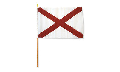 alabama flags 12x18in stick flag