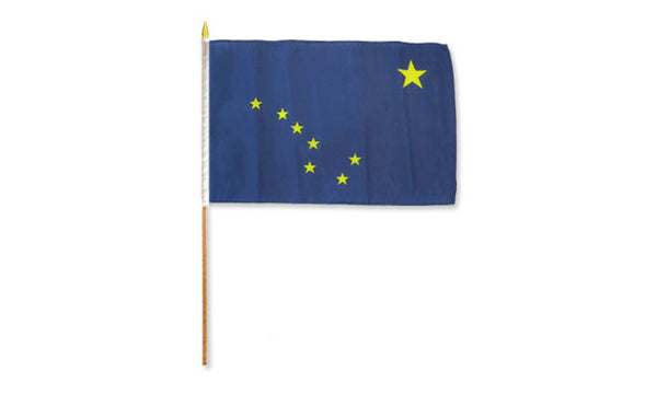 alaska 12x18in stick flag