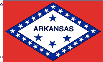 arkansas flag 2x3ft poly