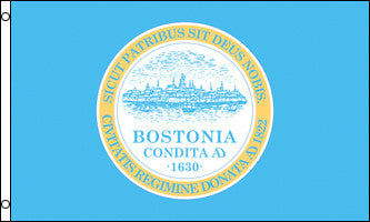 boston city flag 3x5ft poly