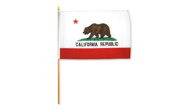 California Stick Flag, 12x18in