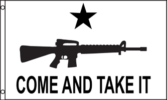  come and take it rifle flag 3x5ft poly