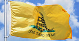 Gadsden Flag (Don't Tread On Me), Nylon, Various Sizes - Made in the USA