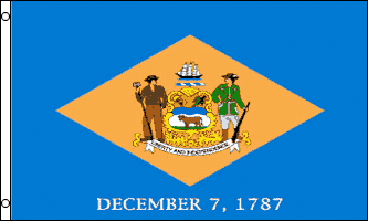 delaware flag 2x3ft poly