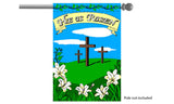 Easter Crosses Garden Flag, 24x36in