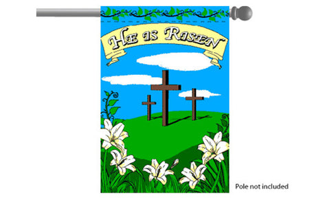 Easter Crosses Garden Flag, 24x36in