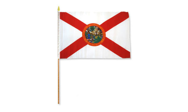 florida 12x18in stick flag