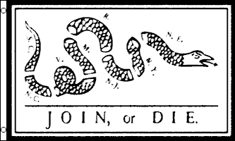  join or die flag 3x5ft poly