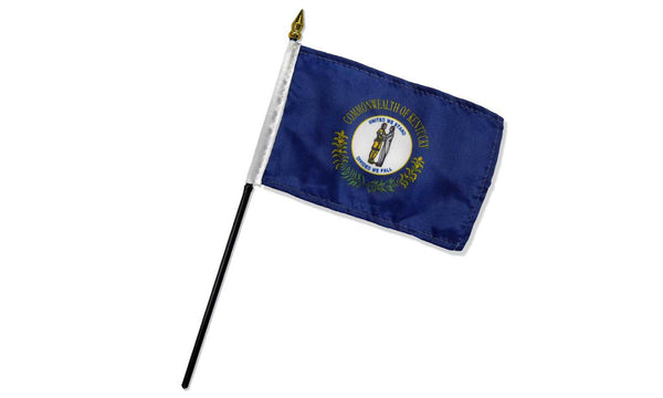 kentucky 4x6in stick flag