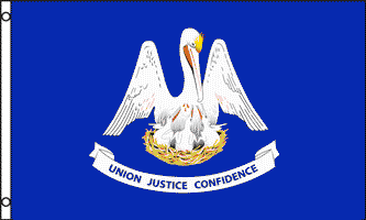 Louisiana - Satin Flag 6x9 - MaxFlags - Royal-Flags Louisiana - Satin Flag 6x9 - MaxFlags - Royal-Flags