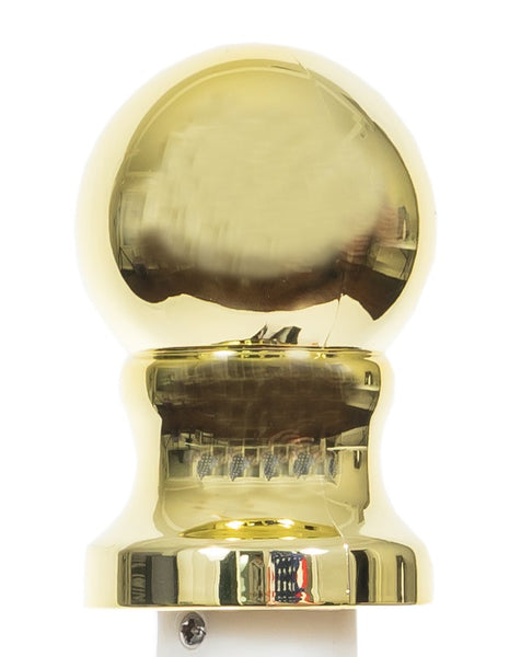 Gold Ball Flag Pole Topper Finial Replacement for Spinning Pole (2 in.)