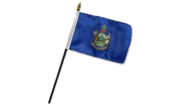 maine 4x6in stick flag