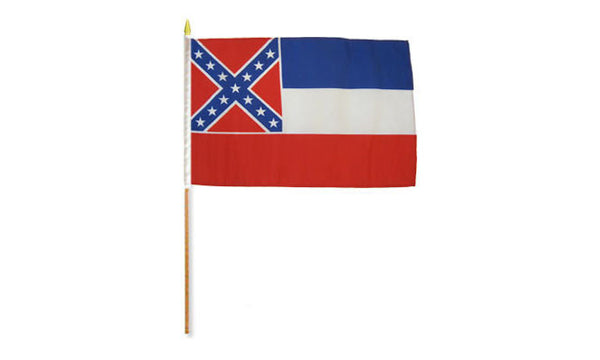 mississippi 12x18in stick flag