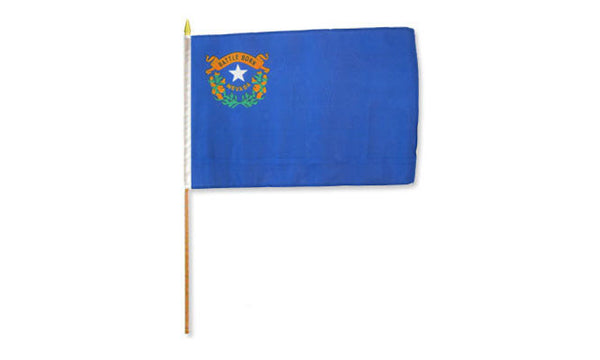  nevada 12x18in stick flag