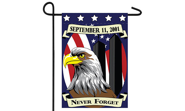  never forget 9 11 12x18in garden flag