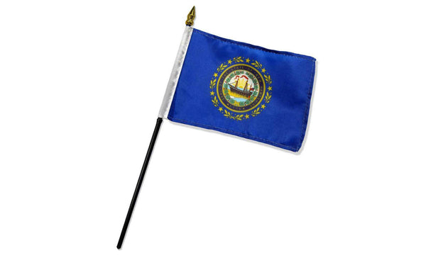 new hampshire 4x6in stick flag