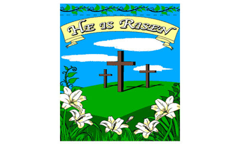 Easter Crosses Garden Flag, 24x36in