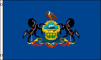  pennsylvania flag 3x5ft poly