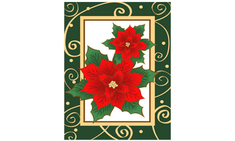 Poinsettias Garden Flag, 28x40in