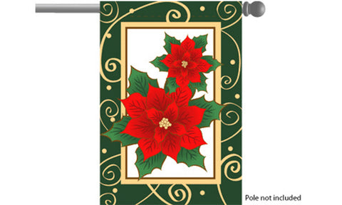 Poinsettias Garden Flag, 28x40in