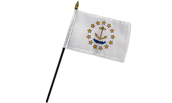  rhode island 4x6in stick flag