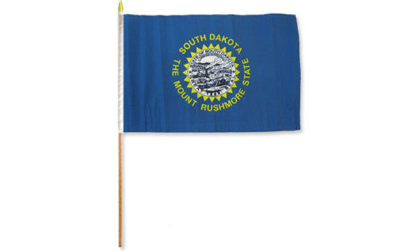  south dakota 12x18in stick flag