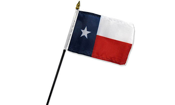  texas 4x6in stick flag