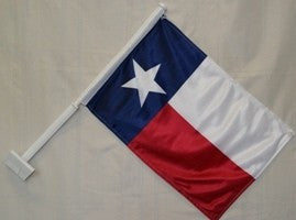 Texas Single-Sided Car Flag, 12x18in