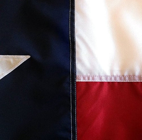 Texas Flag, High Quality Appliqued Star, Various Sizes