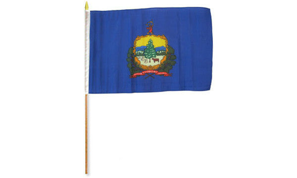  vermont 12x18in stick flag