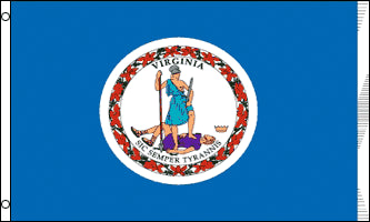  virginia flag 2x3ft poly