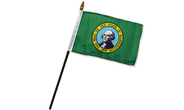  washington 4x6in stick flag