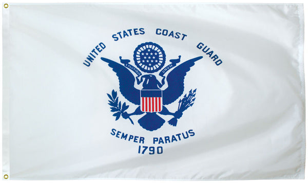 us coast guard 3x5 poly flag standard duty