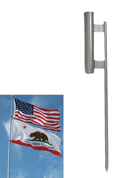  ground spike for telescoping flag poles