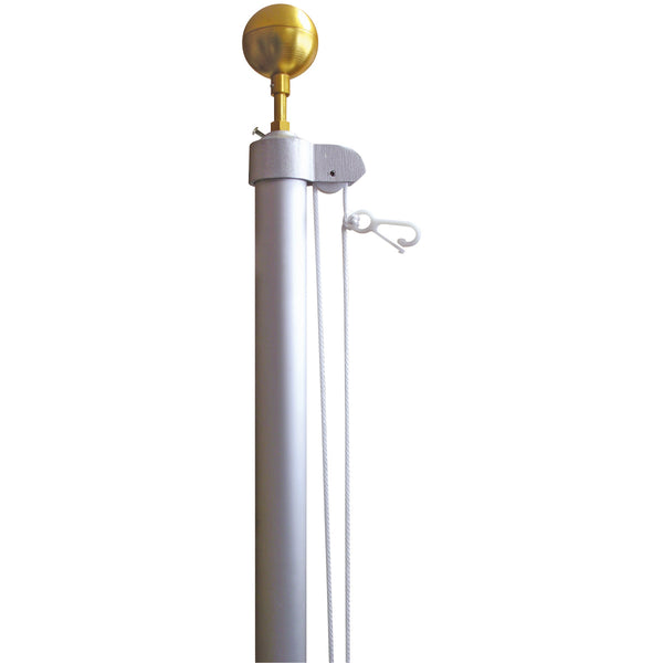 Homestead Aluminum Flagpole Set (Various Sizes 10-25 ft) with Sleeve