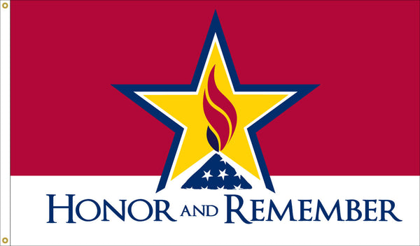  honor and remeber nylon flag 3x5 heavy duty