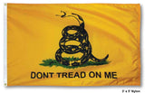 3x5ft Gadsden Flag (Don't Tread On Me, Dura)