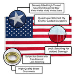 American Flag, Embroidered, High Quality - Super Duty